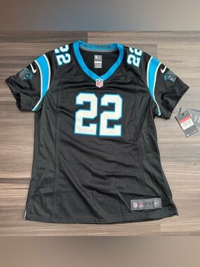 Nike Christian McCaffrey #22 Carolina Panthers NFL Game Home Jersey Women Large